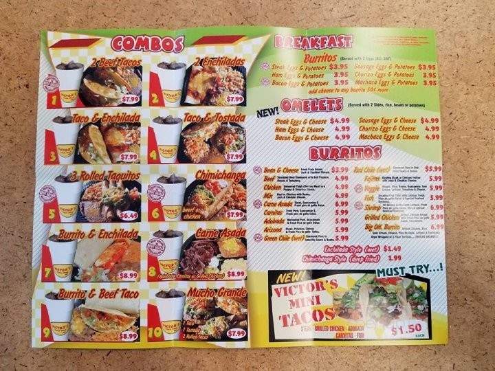 Victor's Taco Shop - Dayton, OH menu_pic