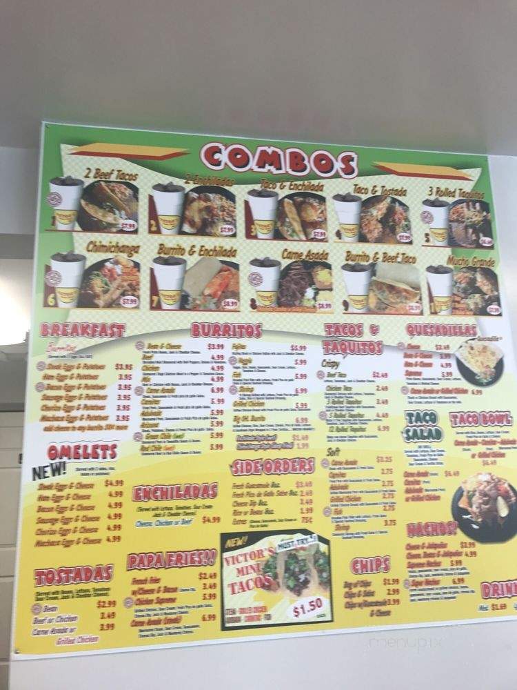 Victor's Taco Shop - Dayton, OH menu_pic