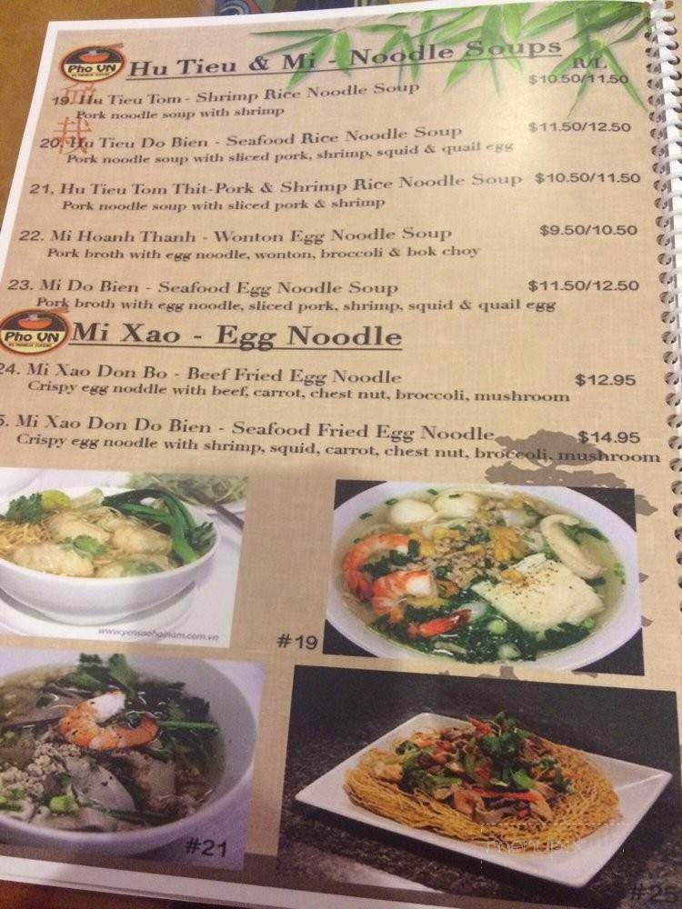Pho Vn Cuisine - Fishers, IN menu_pic