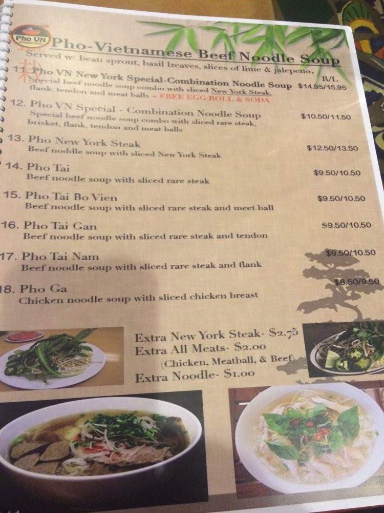 Pho Vn Cuisine - Fishers, IN menu_pic