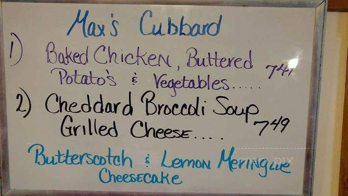 Max's Cubbard - Lebanon, IN menu_pic