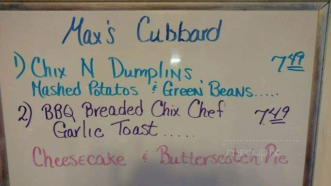 Max's Cubbard - Lebanon, IN menu_pic