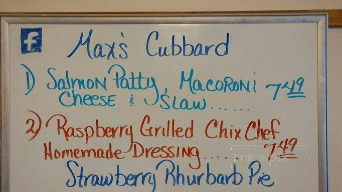 Max's Cubbard - Lebanon, IN menu_pic