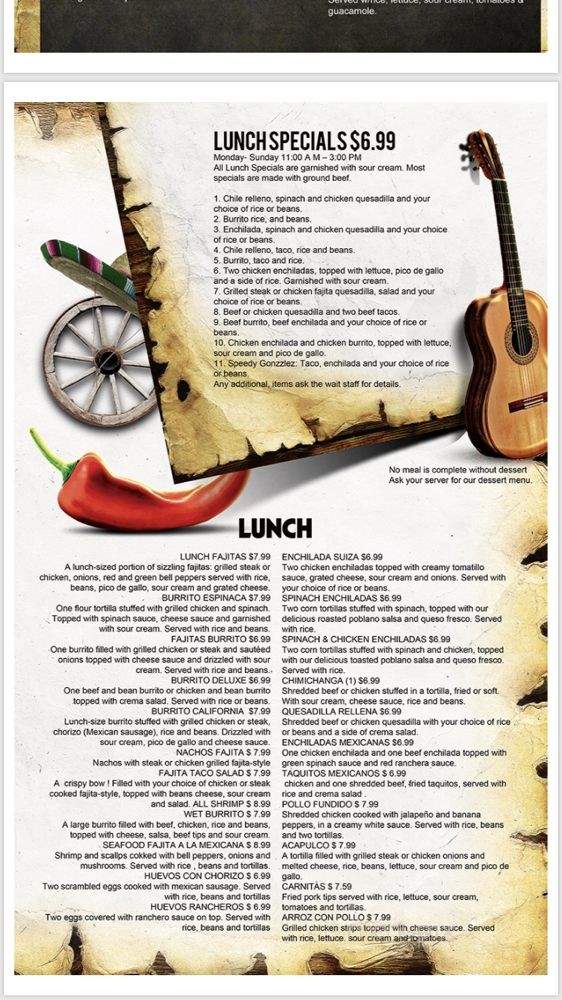 La Herradura Mexican Grill & Bar - Martinsville, IN menu_pic