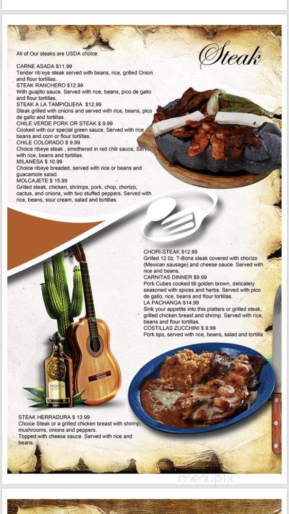 La Herradura Mexican Grill & Bar - Martinsville, IN menu_pic