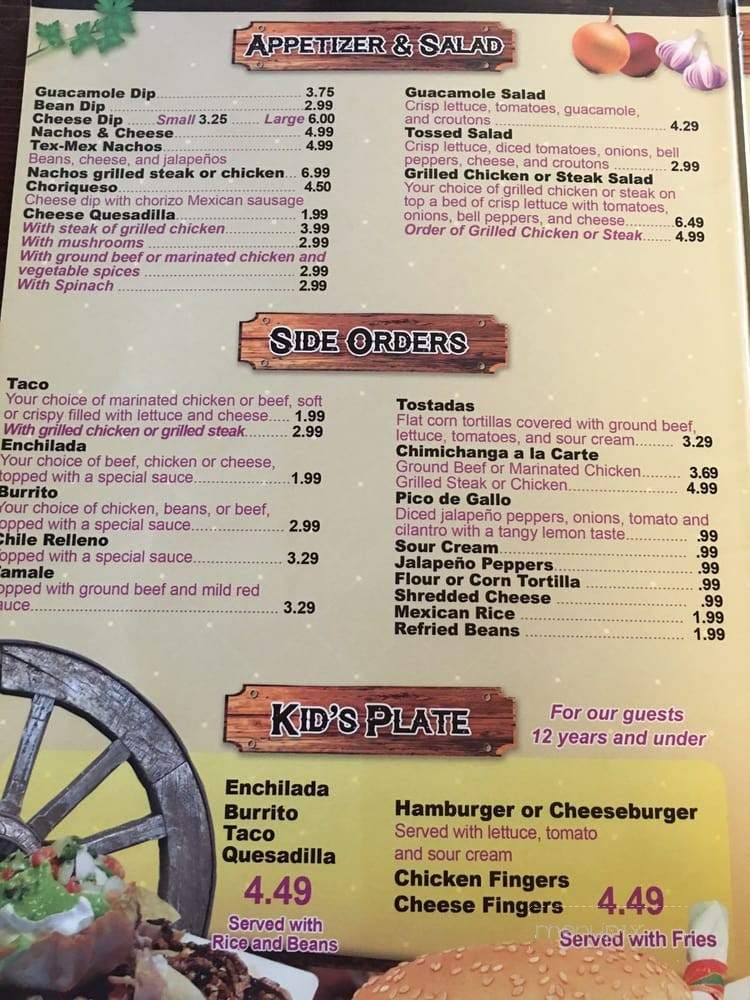 Los Tres Caminos - Martinsville, IN menu_pic