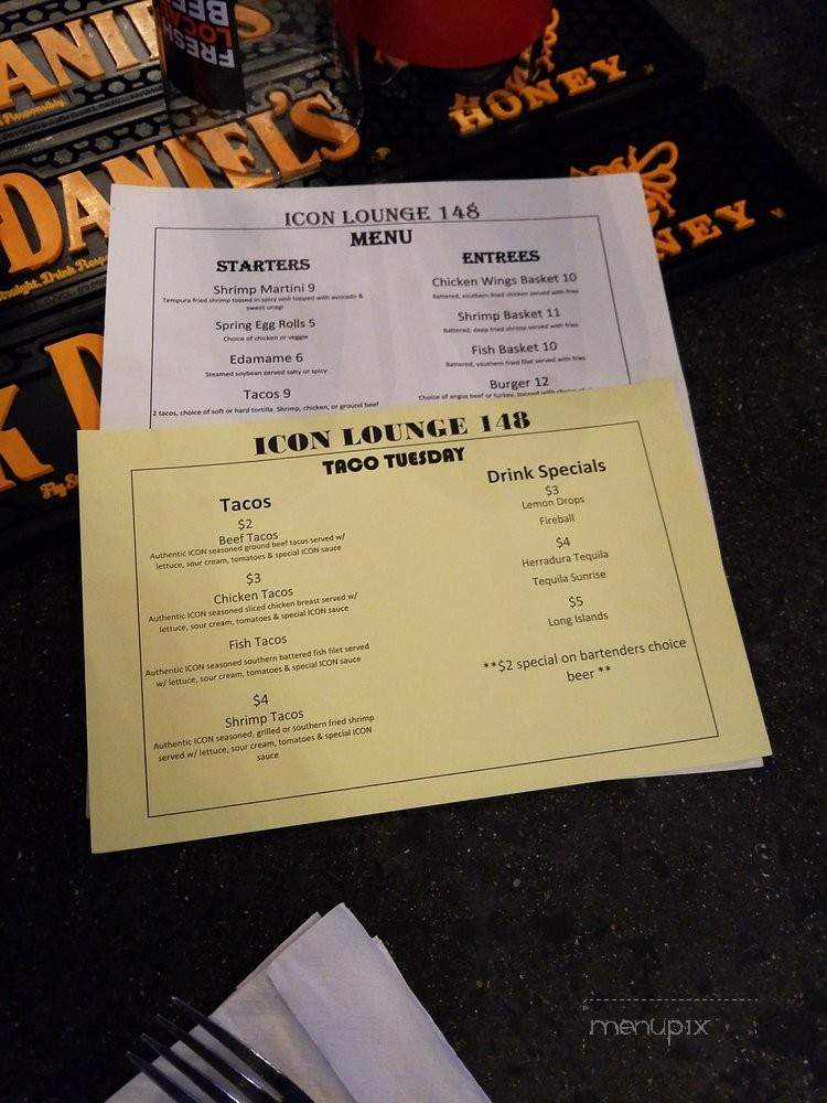 ICON Lounge - Indianapolis, IN menu_pic