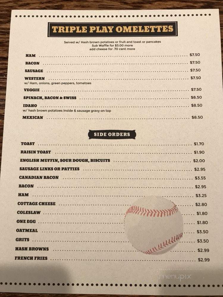 Batters Family Pancake House - Indianapolis, IN menu_pic