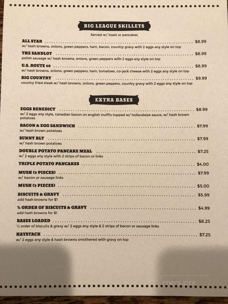 Batters Family Pancake House - Indianapolis, IN menu_pic