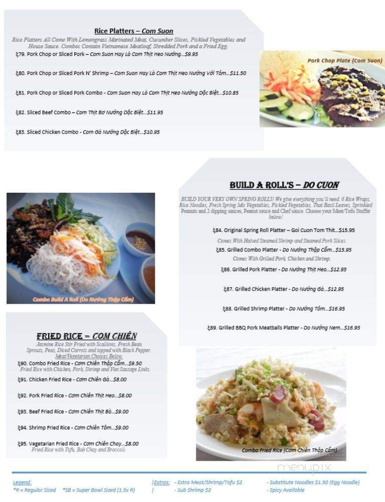 Super Bowl Pho - Indianapolis, IN menu_pic