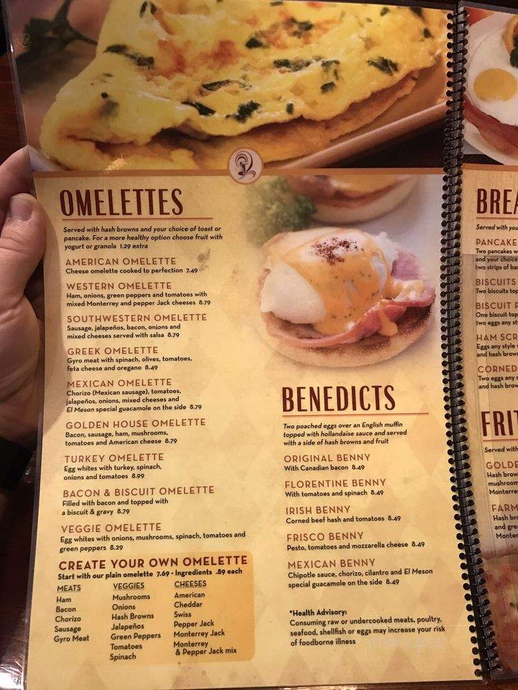 Gold Coffee Pancake House - Indianapolis, IN menu_pic