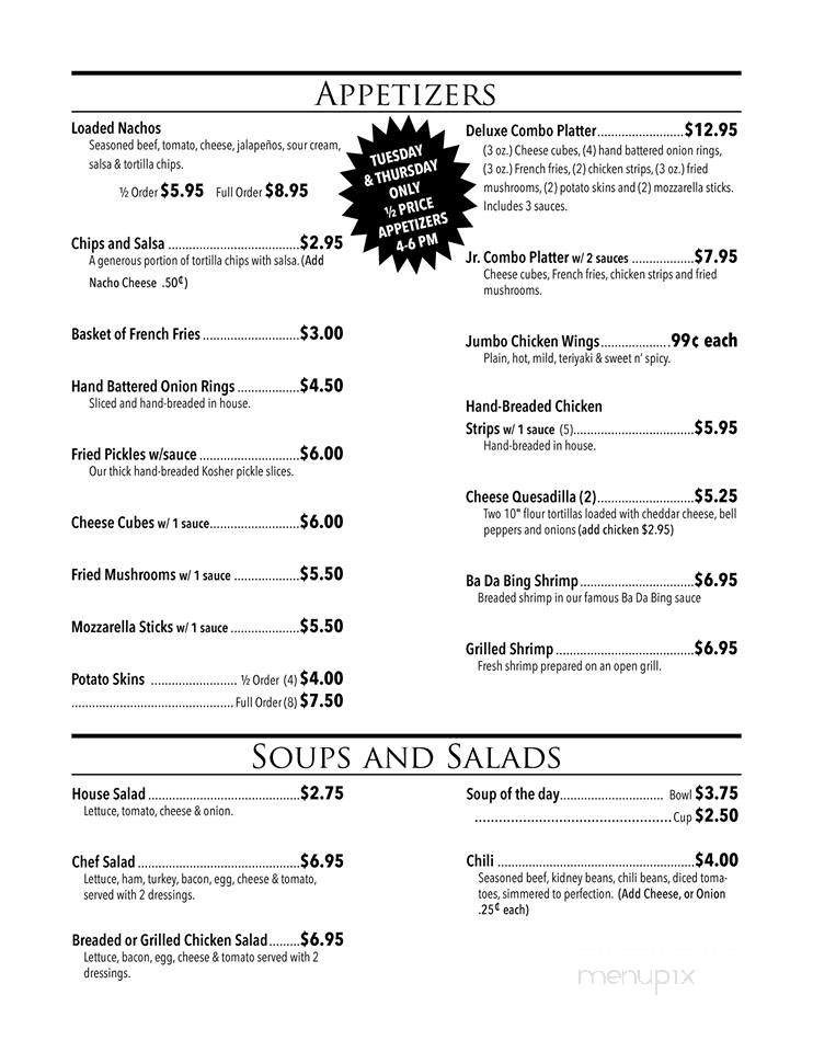 Generations Grill - Indianapolis, IN menu_pic