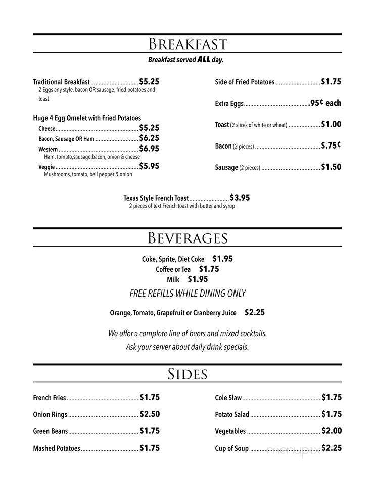 Generations Grill - Indianapolis, IN menu_pic