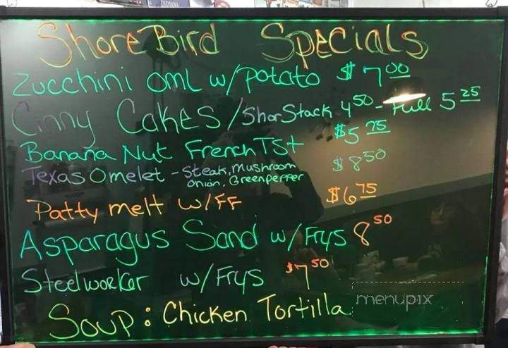 Shorebird Cafe - Chesterton, IN menu_pic