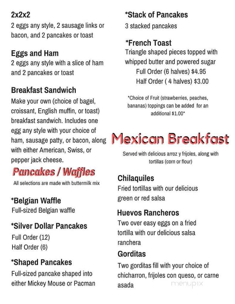 Dos Sabores - Whiting, IN menu_pic