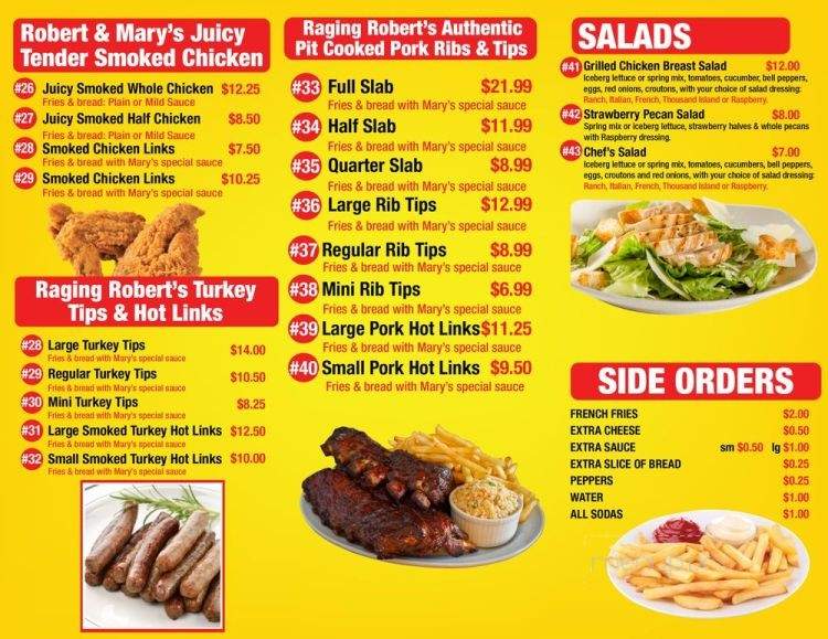 Phenomenal Ribs - Gary, IN menu_pic