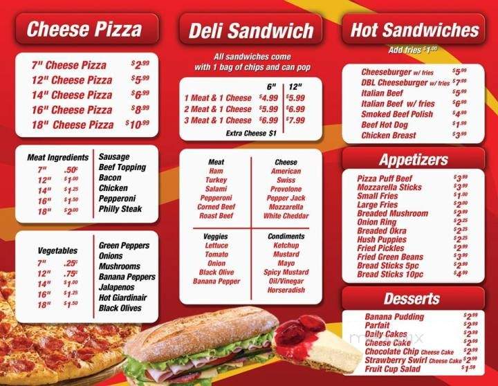 Samia Pizza - Gary, IN menu_pic
