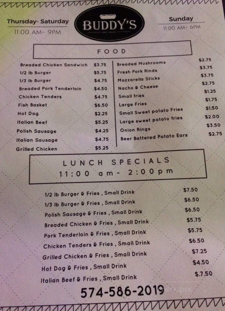Koontz Lake Brewing Co. - Walkerton, IN menu_pic