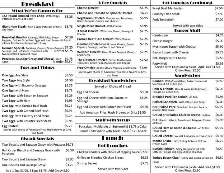 Menu of Yellow Cat Cafe in South Bend, IN 46617