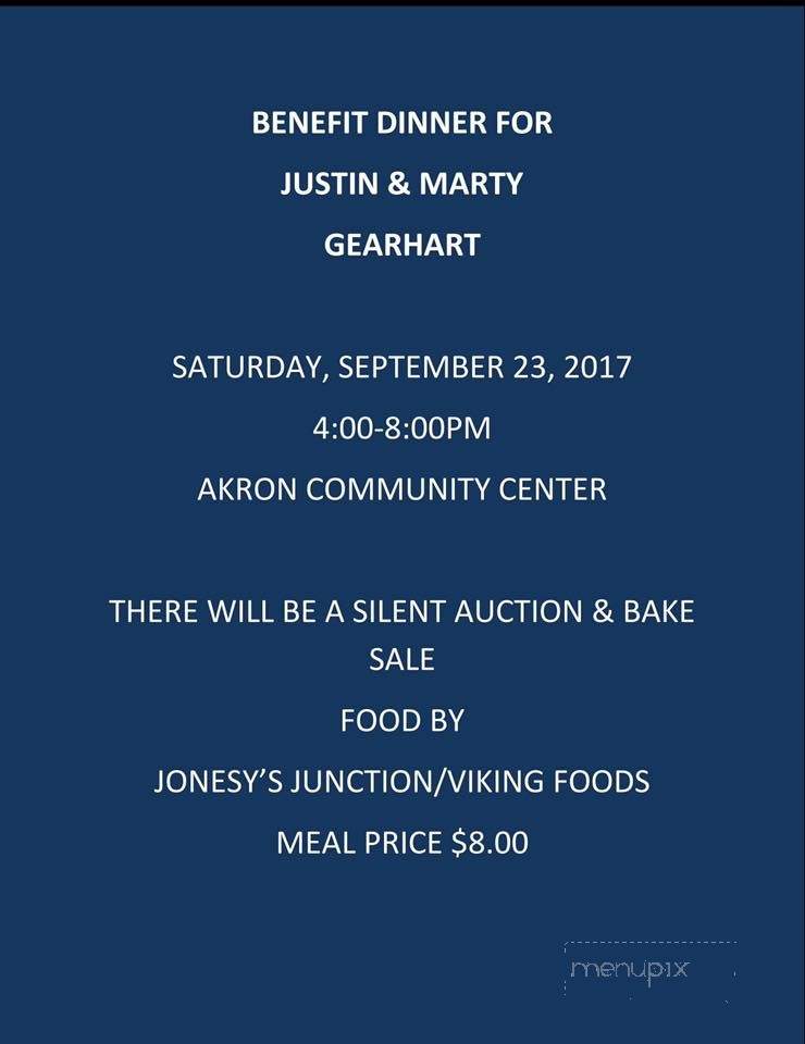 Jonesys Junction - Akron, IN menu_pic