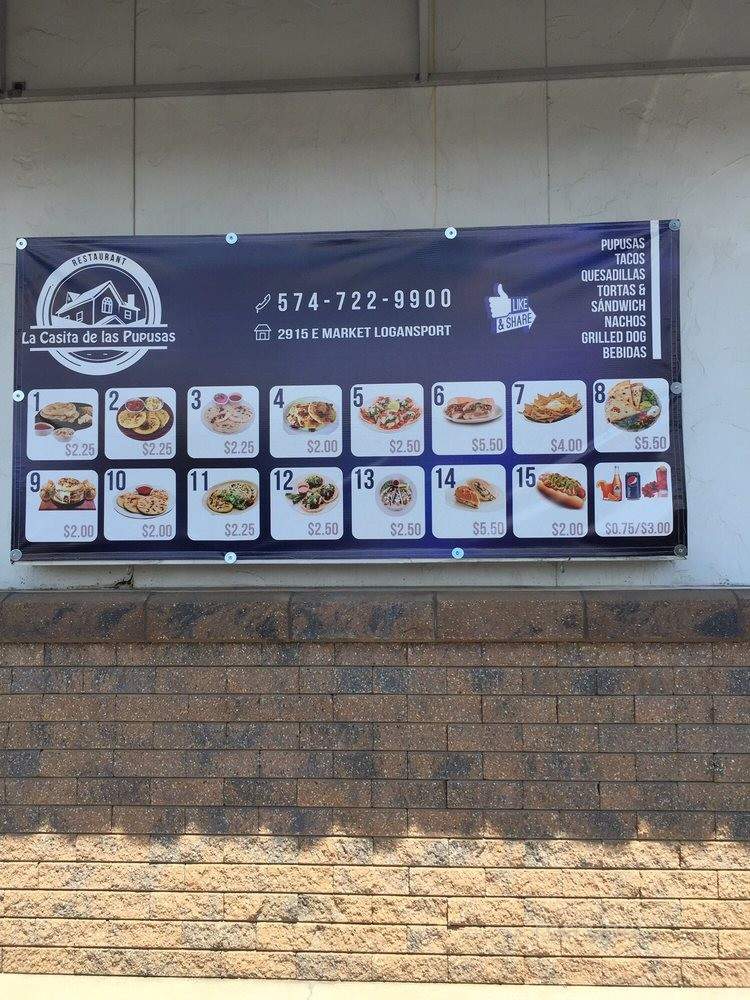La Casita de La Pupusas - Logansport, IN menu_pic