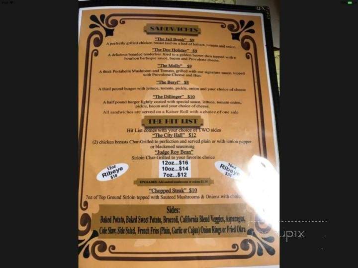 Dillinger's - Peru, IN menu_pic