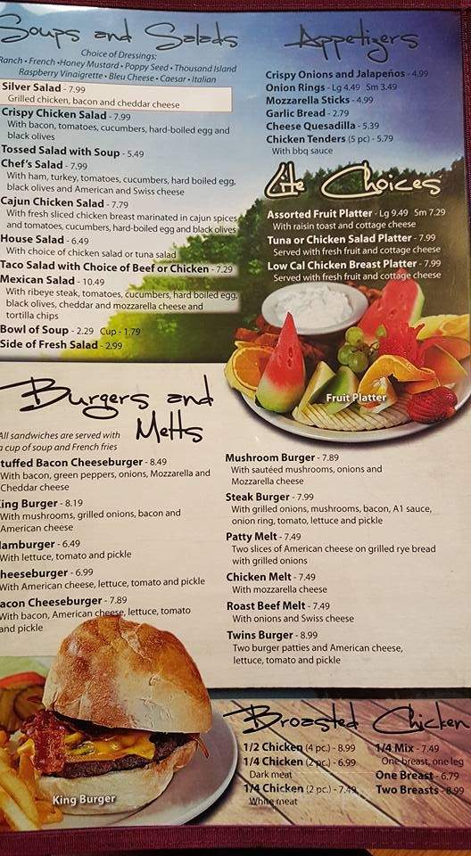 Lakes Grill Restaurant - Silver Lake, IN menu_pic