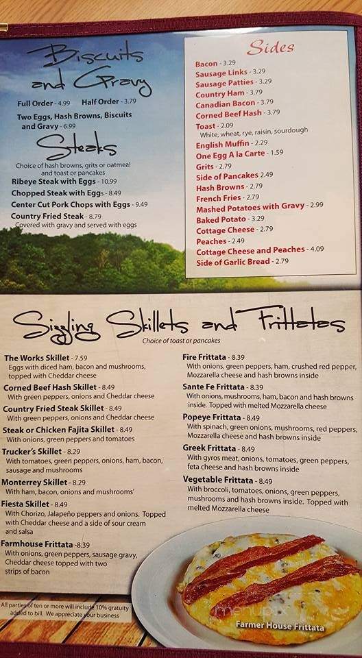 Lakes Grill Restaurant - Silver Lake, IN menu_pic