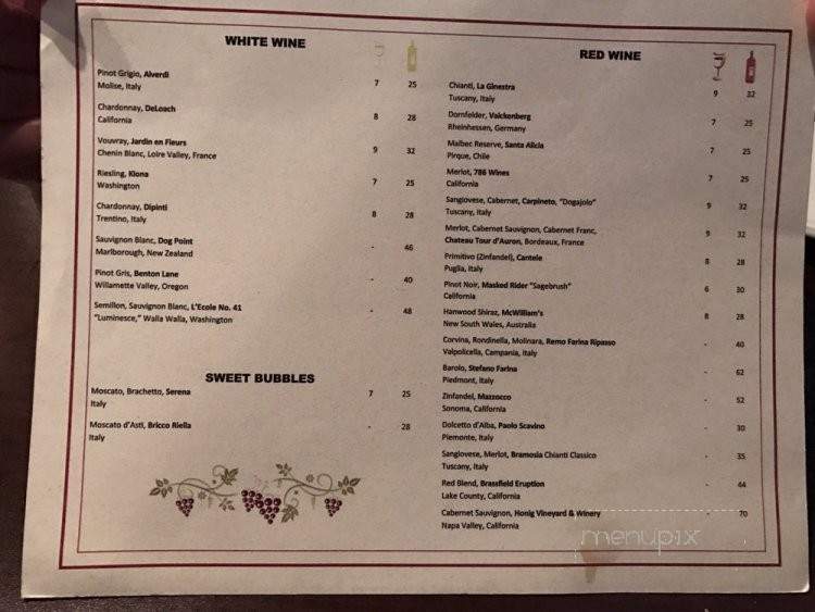 Amore Fine Italian Ristorante - Floyds Knobs, IN menu_pic