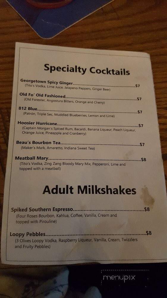 812 Pizza Company - Georgetown, IN menu_pic