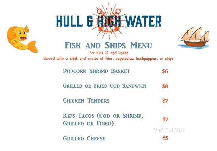 Hull and High Water - New Albany, IN menu_pic
