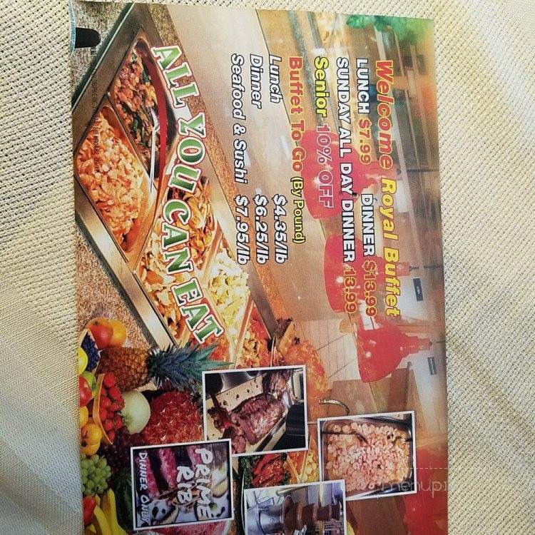 Royal Buffet - Seymour, IN menu_pic