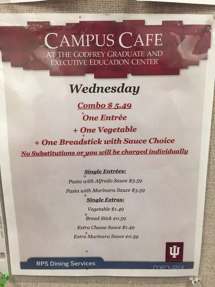 RPS Kelley Cafe - Bloomington, IN menu_pic