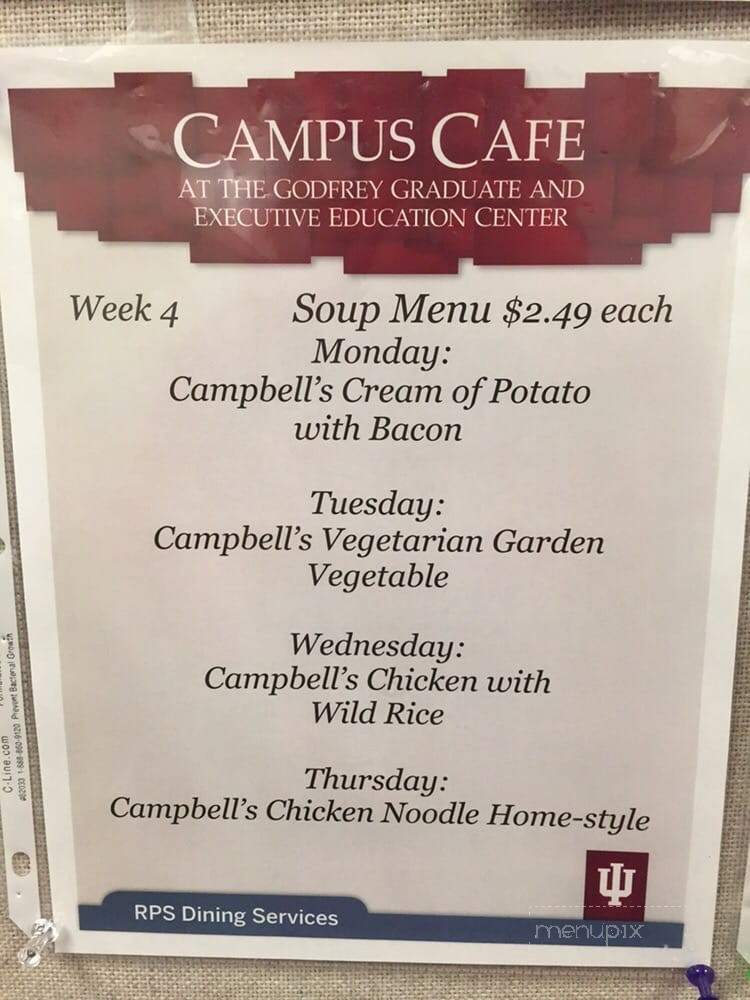 RPS Kelley Cafe - Bloomington, IN menu_pic