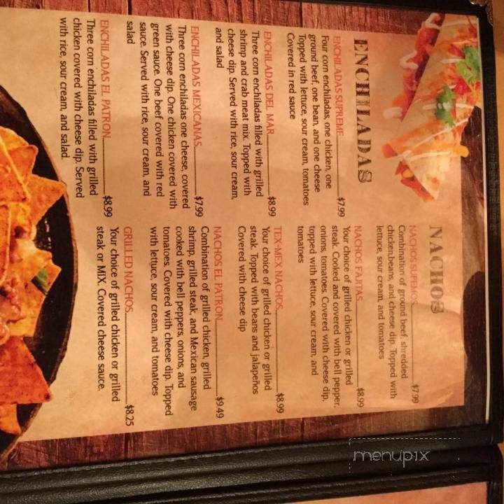 El Patron - Farmersburg, IN menu_pic