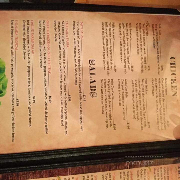 El Patron - Farmersburg, IN menu_pic