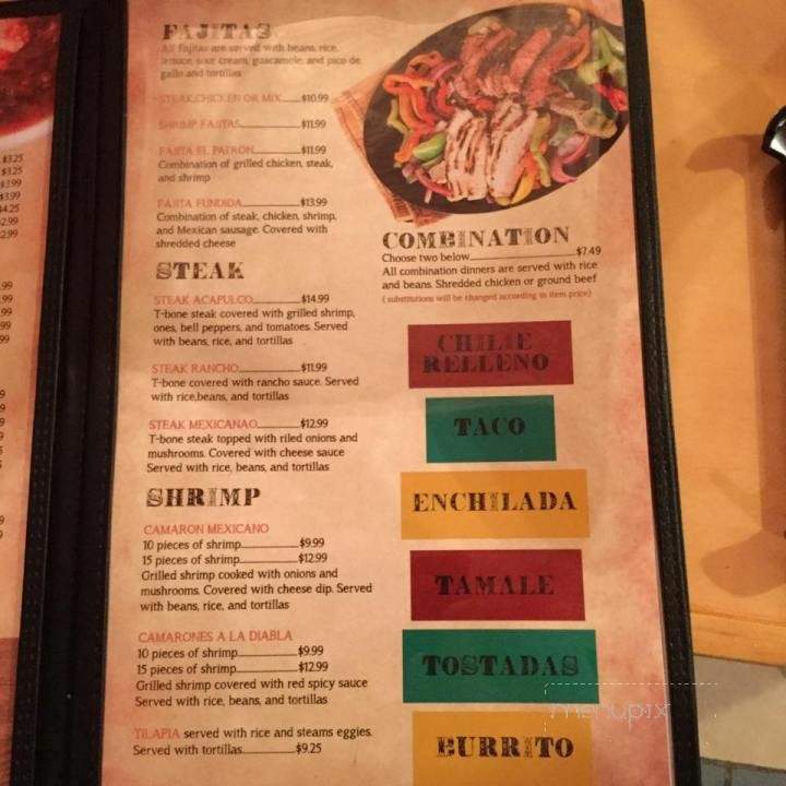 El Patron - Farmersburg, IN menu_pic