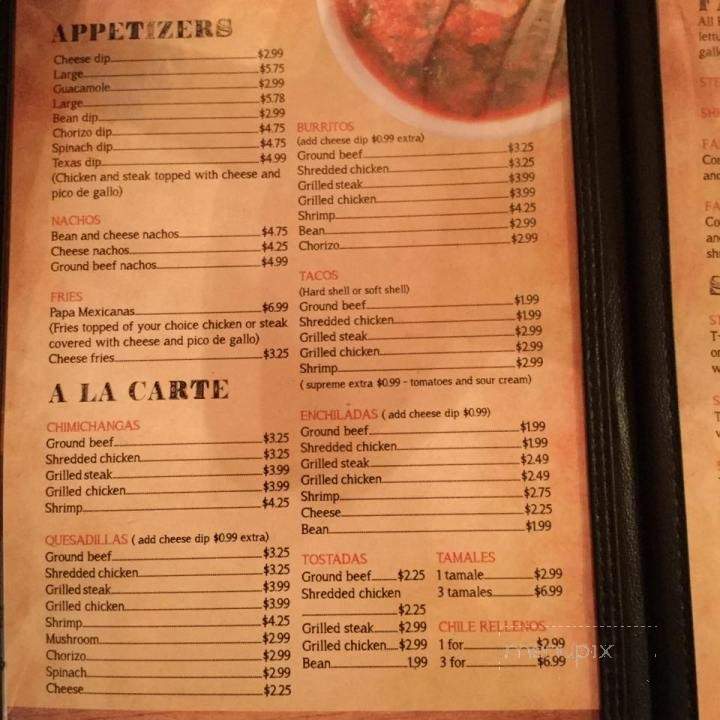 El Patron - Farmersburg, IN menu_pic
