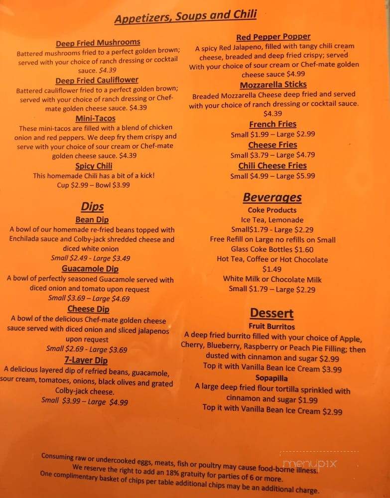 Little Mexico - Port Huron, MI menu_pic