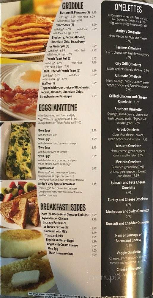 Amity City Grill - Lathrup Village, MI menu_pic