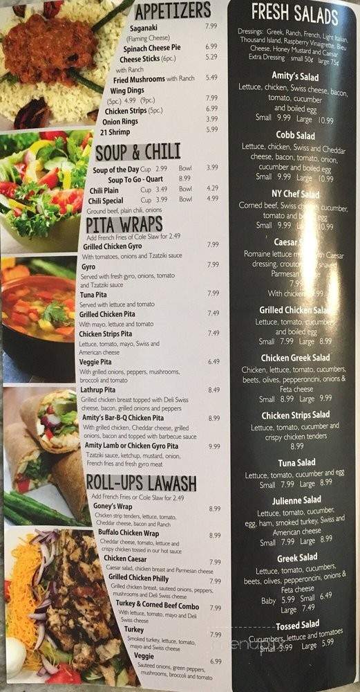 Amity City Grill - Lathrup Village, MI menu_pic