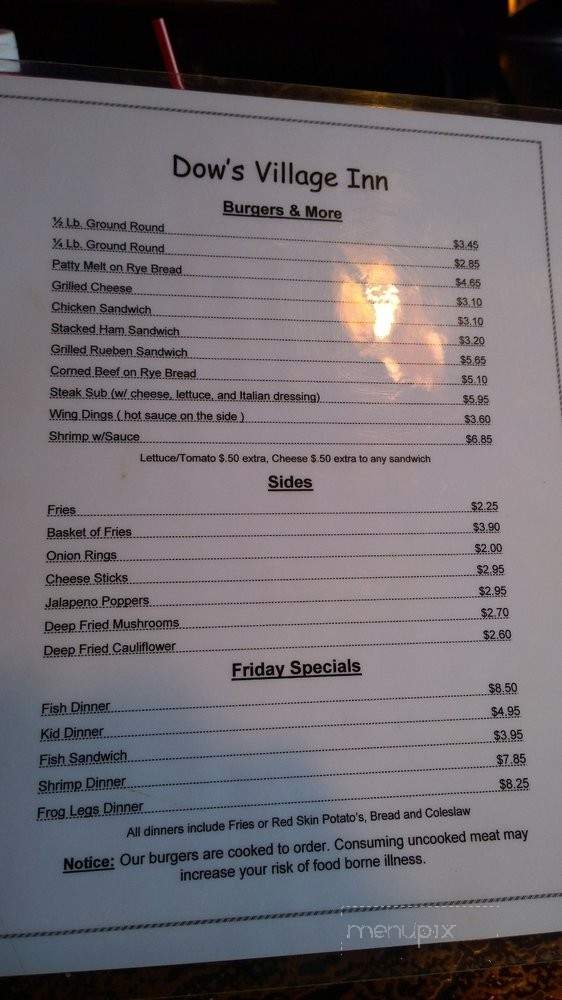 Steele Trap Tavern - Lincoln Park, MI menu_pic