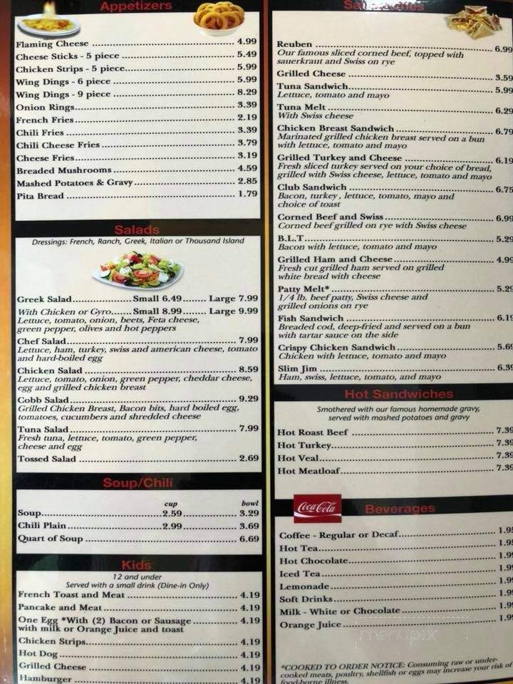 Tony's Coney Island & Grill - Huron Charter Township, MI menu_pic