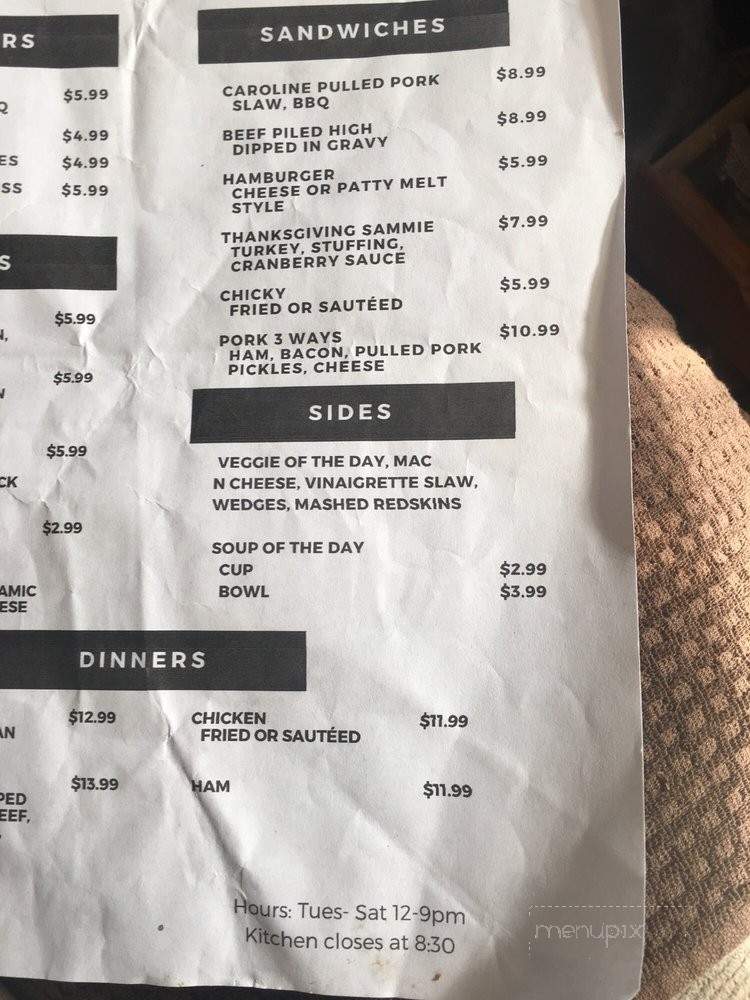 Nerwin's Place - Rockwood, MI menu_pic