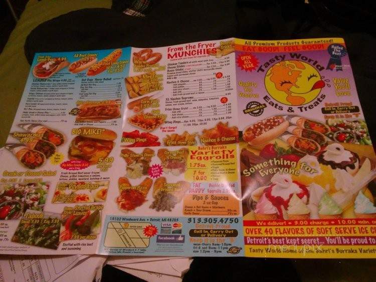 Tasty World - Detroit, MI menu_pic