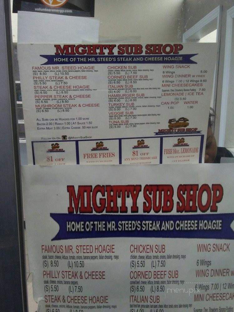 Mighty Sub Shop - Detroit, MI menu_pic