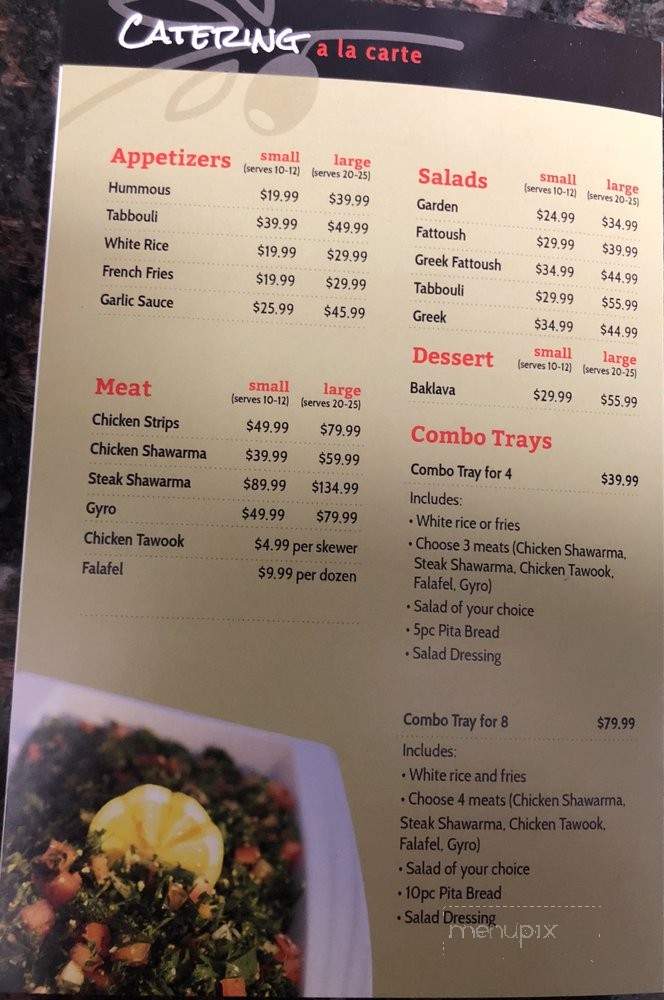 Mediterranean Station - Orion charter Township, MI menu_pic