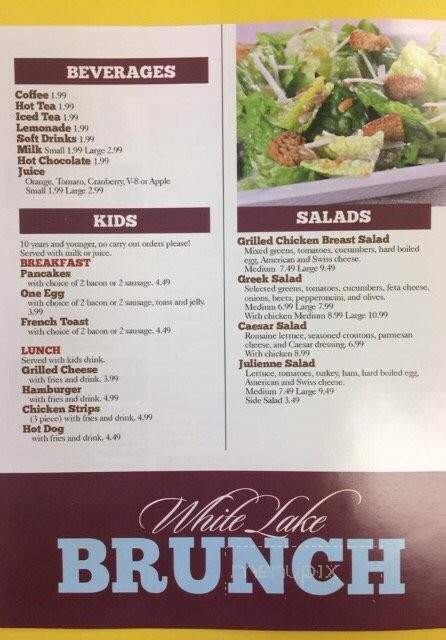 White Lake Brunch - White Lake, MI menu_pic