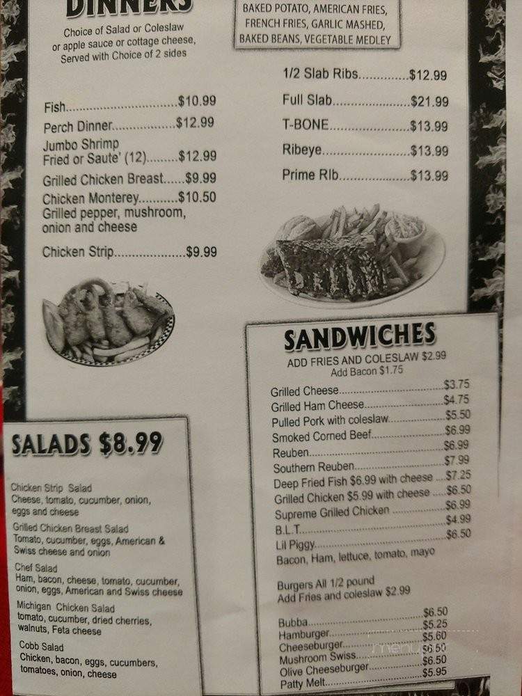Red's Barbeque - Clio, MI menu_pic