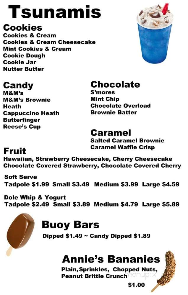 Lighthouse Creamery - Lexington, MI menu_pic